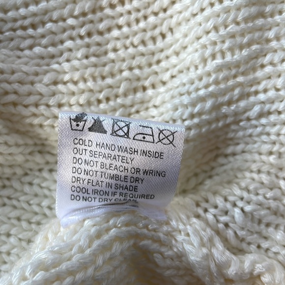 Princess Polly Women's Size XL Sweater Cropped Cream colored - Picture 6 of 6